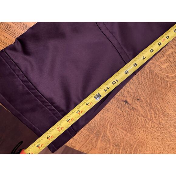 LAL Live A Little Womens 1X Button Down Silky Coat 3/4 Puffy Sleeves Lined Plum - Picture 8 of 10